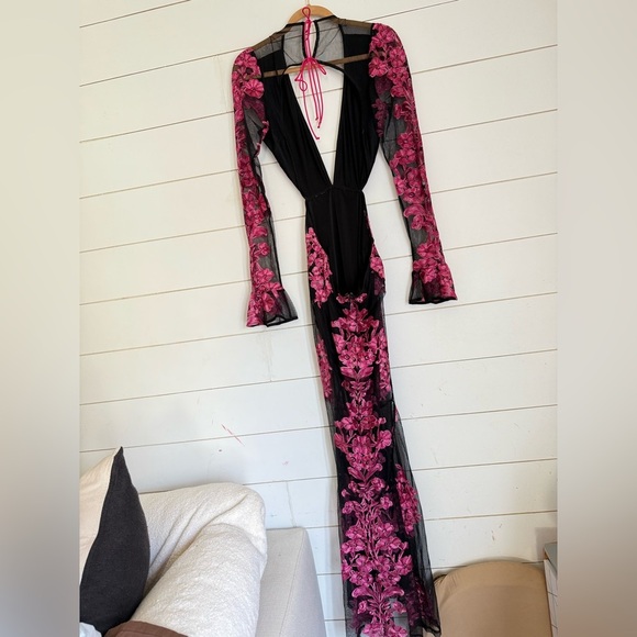 For Love and Lemons Temecula Cut Out Embroidered Lace Maxi Dress - Picture 9 of 15